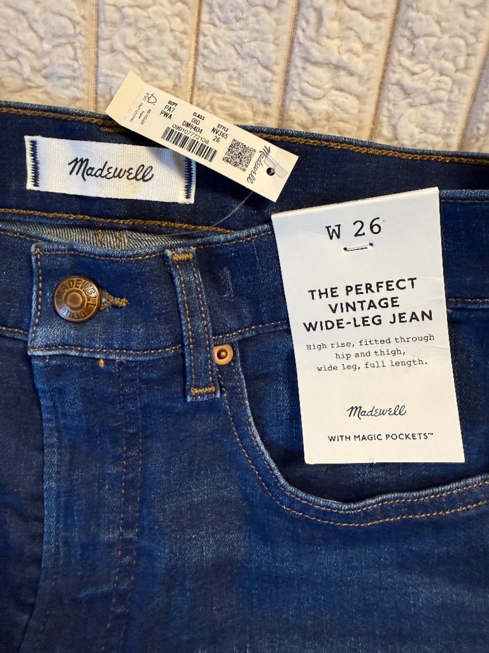 NWT Madewell Perfect Vintage Wide-leg Jean